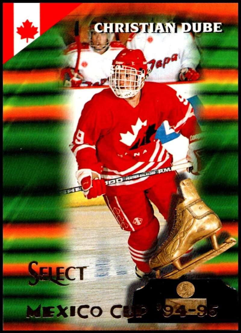 1994-95 Select Hockey #166 Christian Dube RC Rookie V90020 Image 1