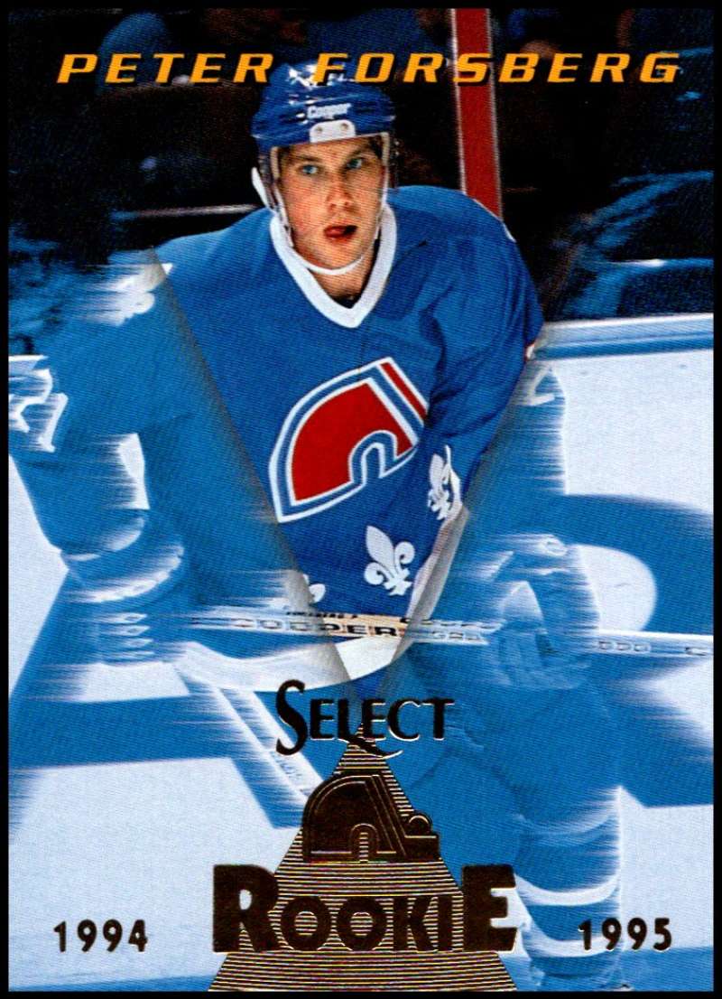 1994-95 Select Hockey #175 Peter Forsberg Quebec Nordiques V90029 Image 1