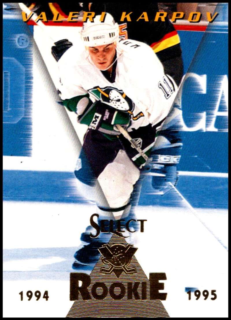1994-95 Select Hockey #183 Valeri Karpov RC Rookie Anaheim Ducks V90037 Image 1