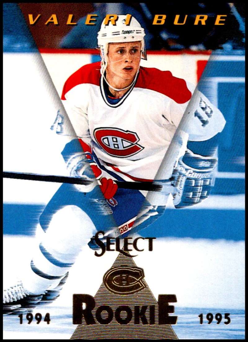 1994-95 Select Hockey #187 Valeri Bure Montreal Canadiens V90041 Image 1