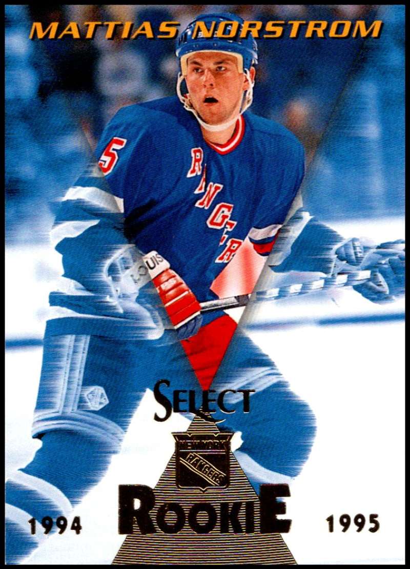 1994-95 Select Hockey #194 Mattias Norstrom New York Rangers V90048 Image 1
