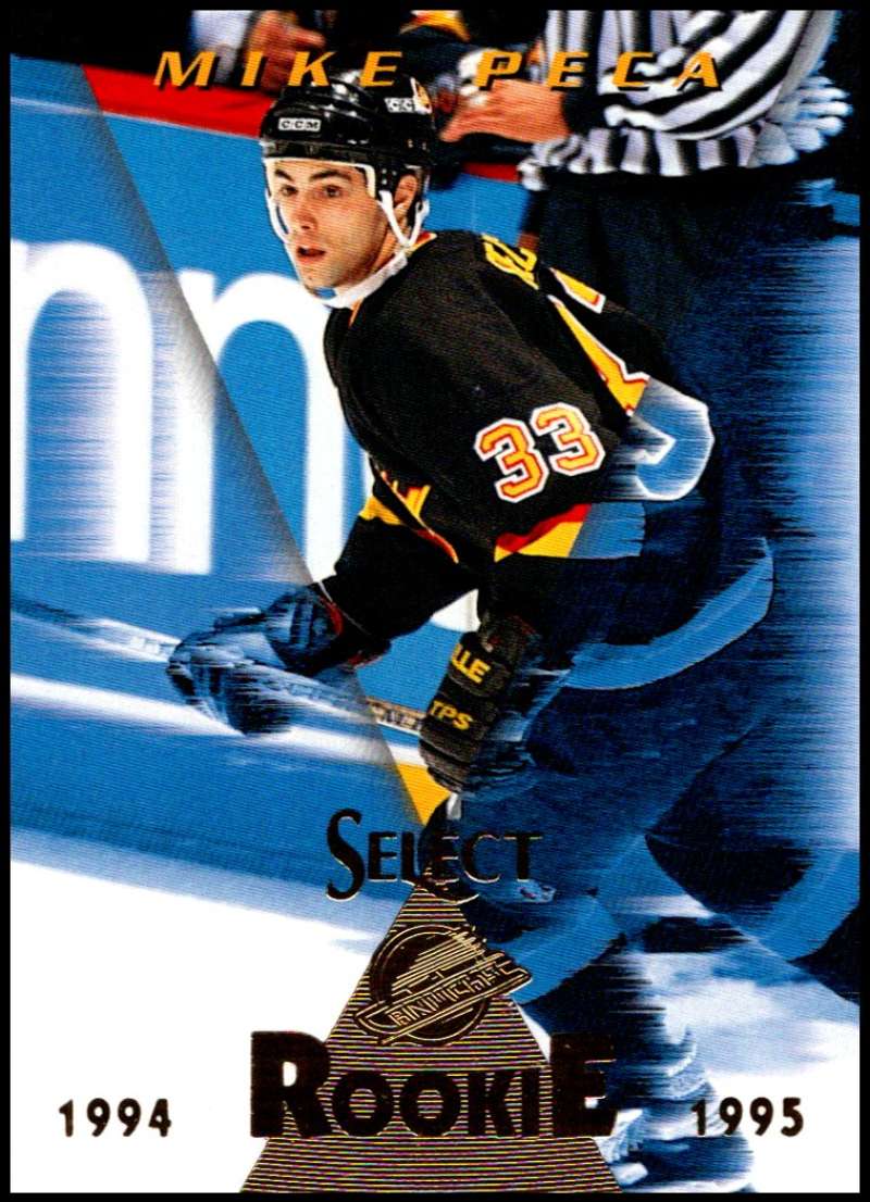 1994-95 Select Hockey #198 Mike Peca Vancouver Canucks V90052 Image 1