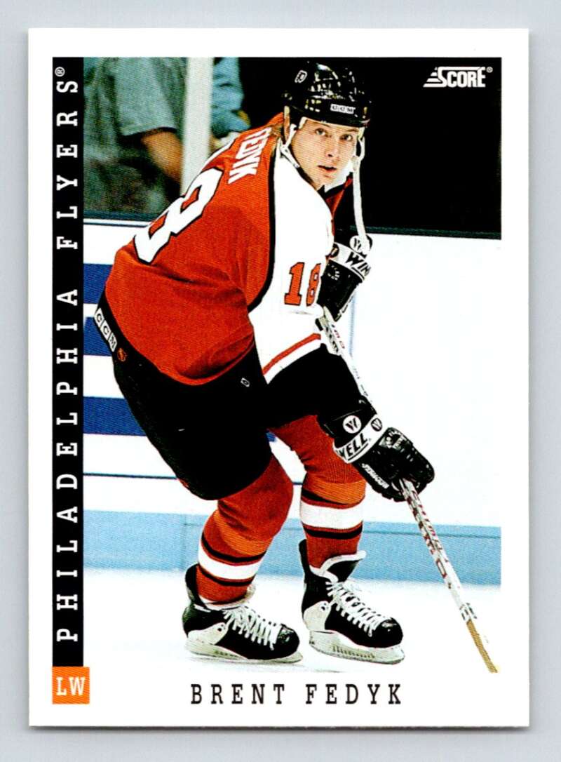 1993-94 Score Canadian #14 Brent Fedyk Hockey Philadelphia Flyers Image 1