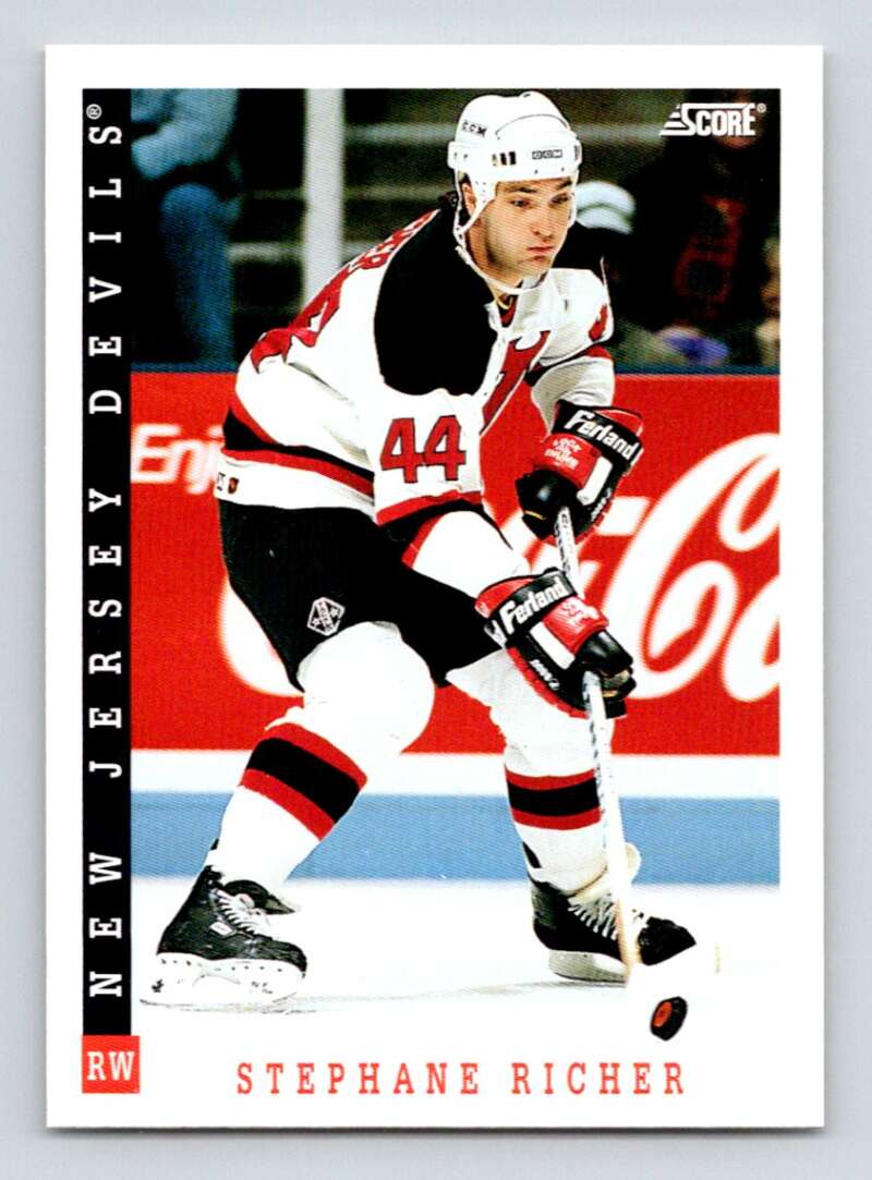 1993-94 Score Canadian #34 Stephane Richer Hockey Image 1