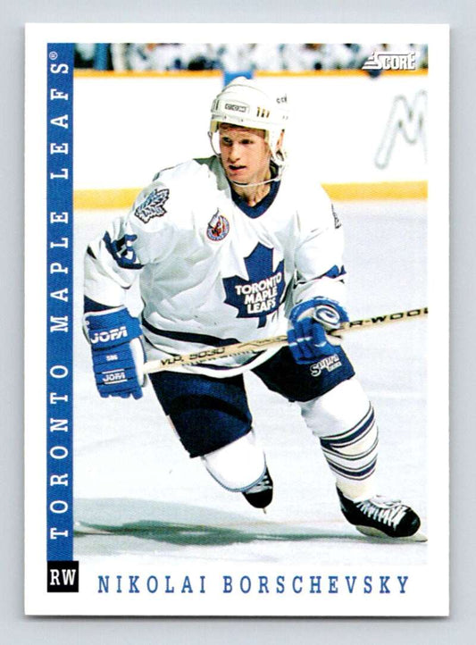 1993-94 Score Canadian #41 Nikolai Borschevsky Hockey Toronto Maple Leafs  Image 1