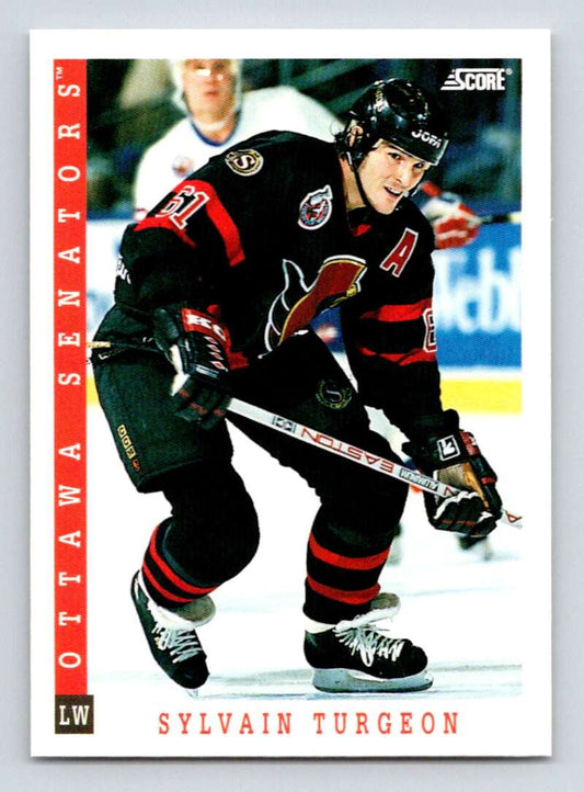 1993-94 Score Canadian #46 Sylvain Turgeon Hockey Ottawa Senators  Image 1