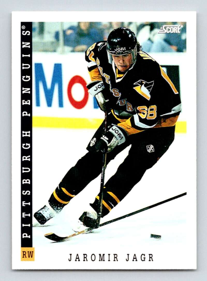 1993-94 Score Canadian #50 Jaromir Jagr Hockey Pittsburgh Penguins Image 1