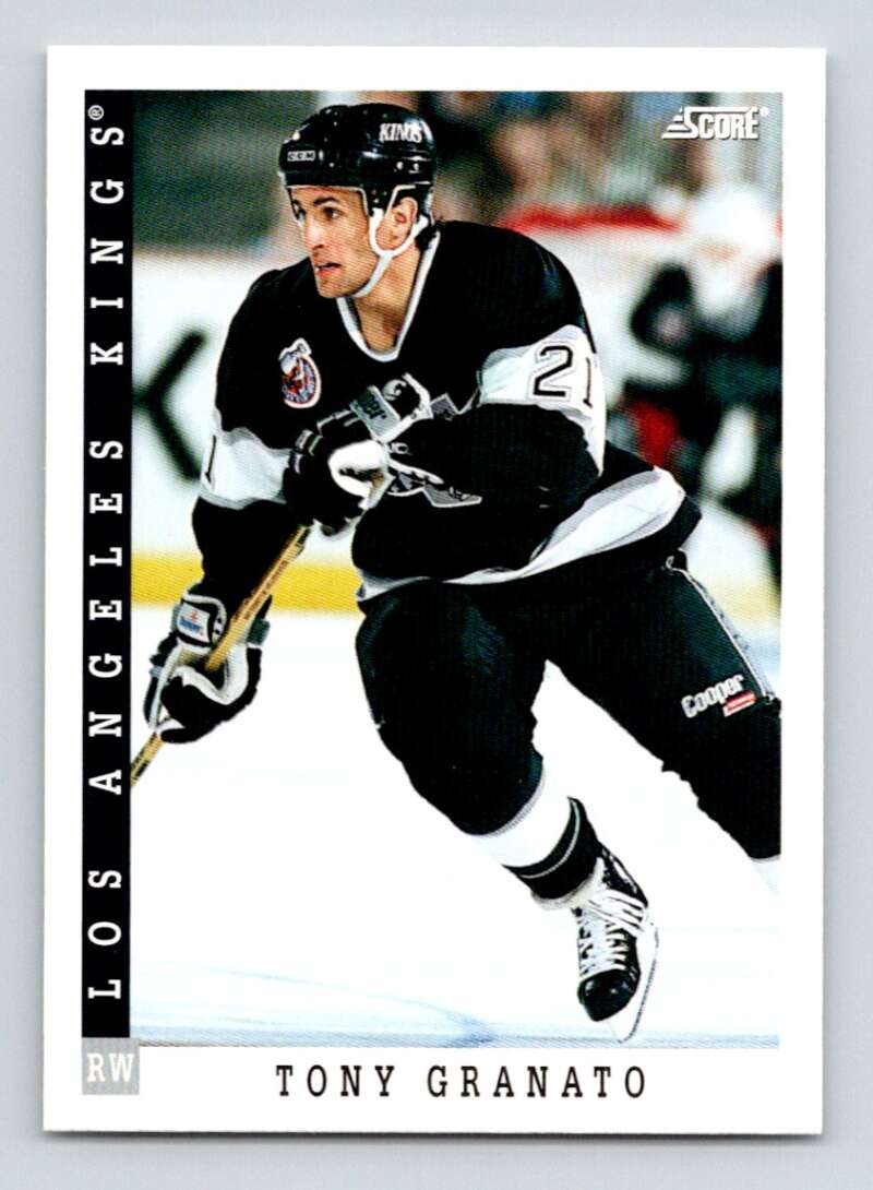 1993-94 Score Canadian #52 Tony Granato Hockey Los Angeles Kings Image 1