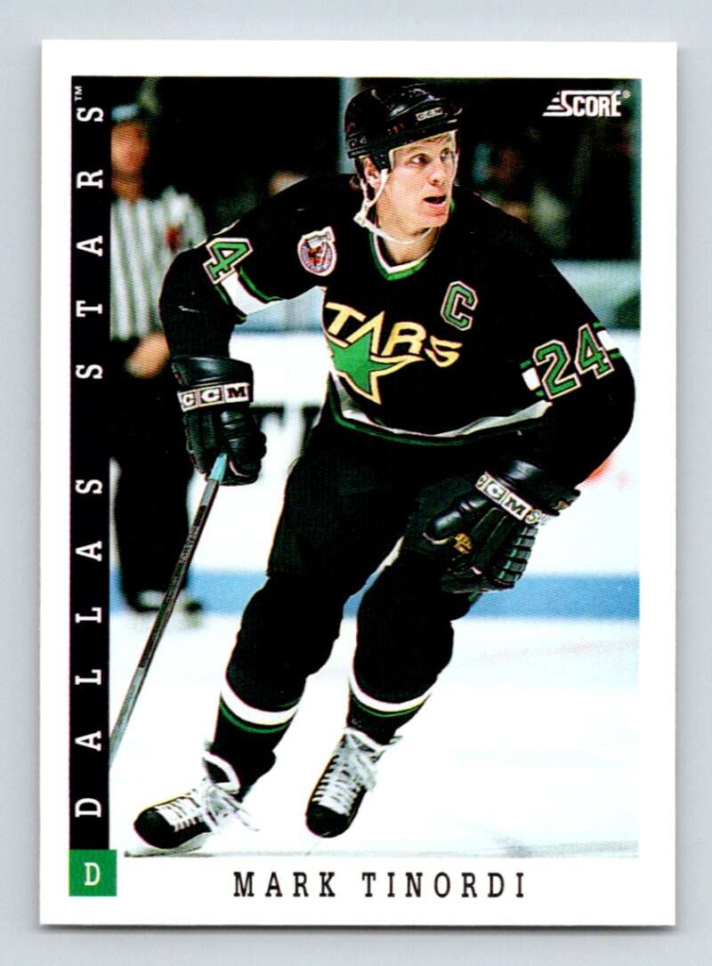 1993-94 Score Canadian #53 Mark Tinordi Hockey Dallas Stars Image 1