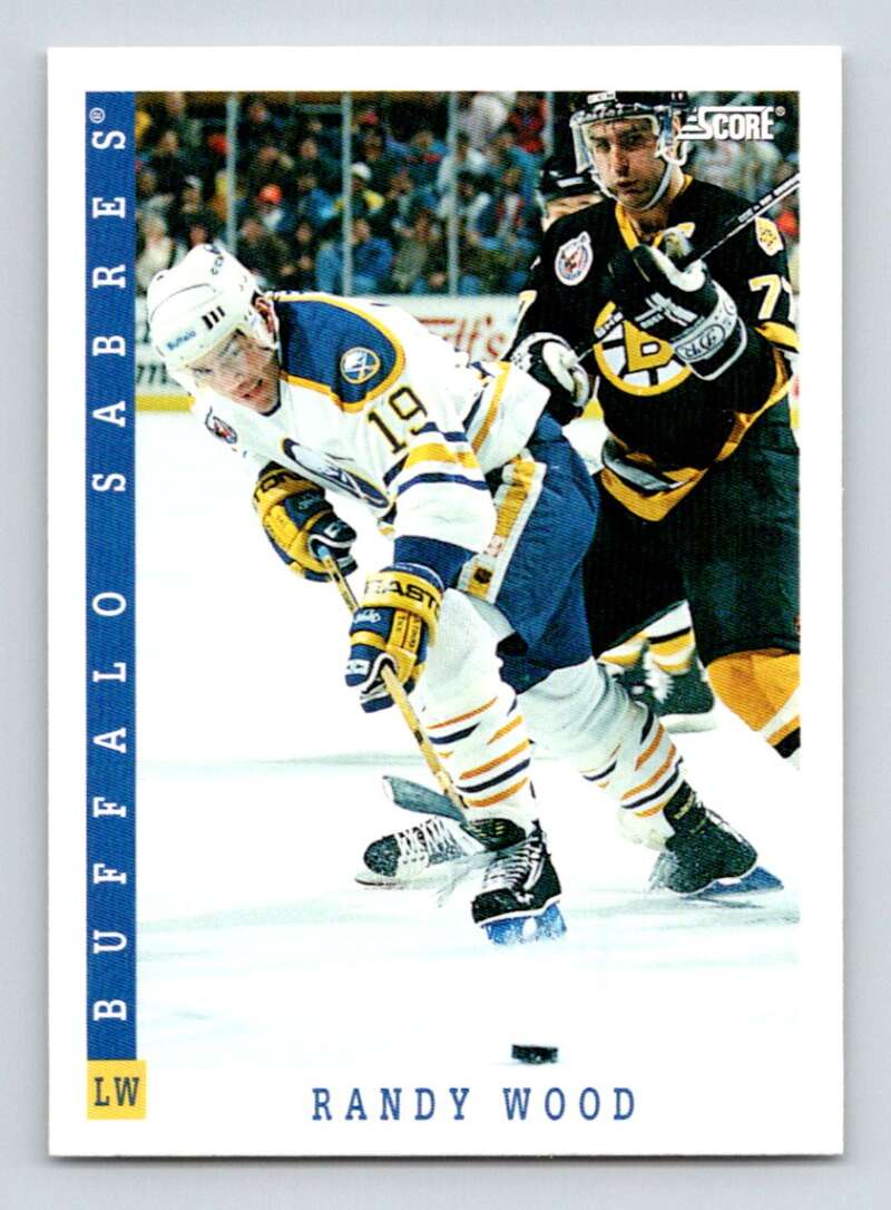 1993-94 Score Canadian #55 Randy Wood Hockey Buffalo Sabres Image 1