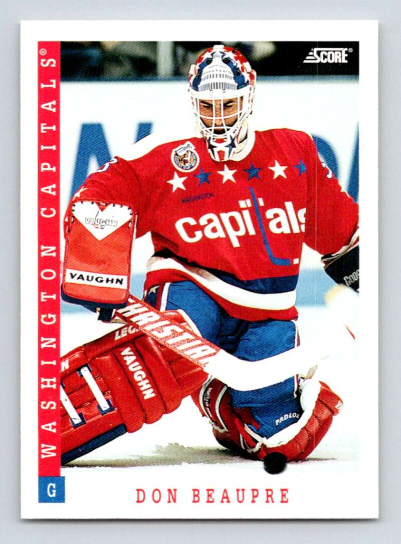 1993-94 Score Canadian #58 Don Beaupre Hockey Washington Capitals Image 1