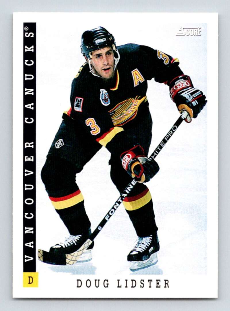 1993-94 Score Canadian #65 Doug Lidster Hockey New York Rangers Image 1