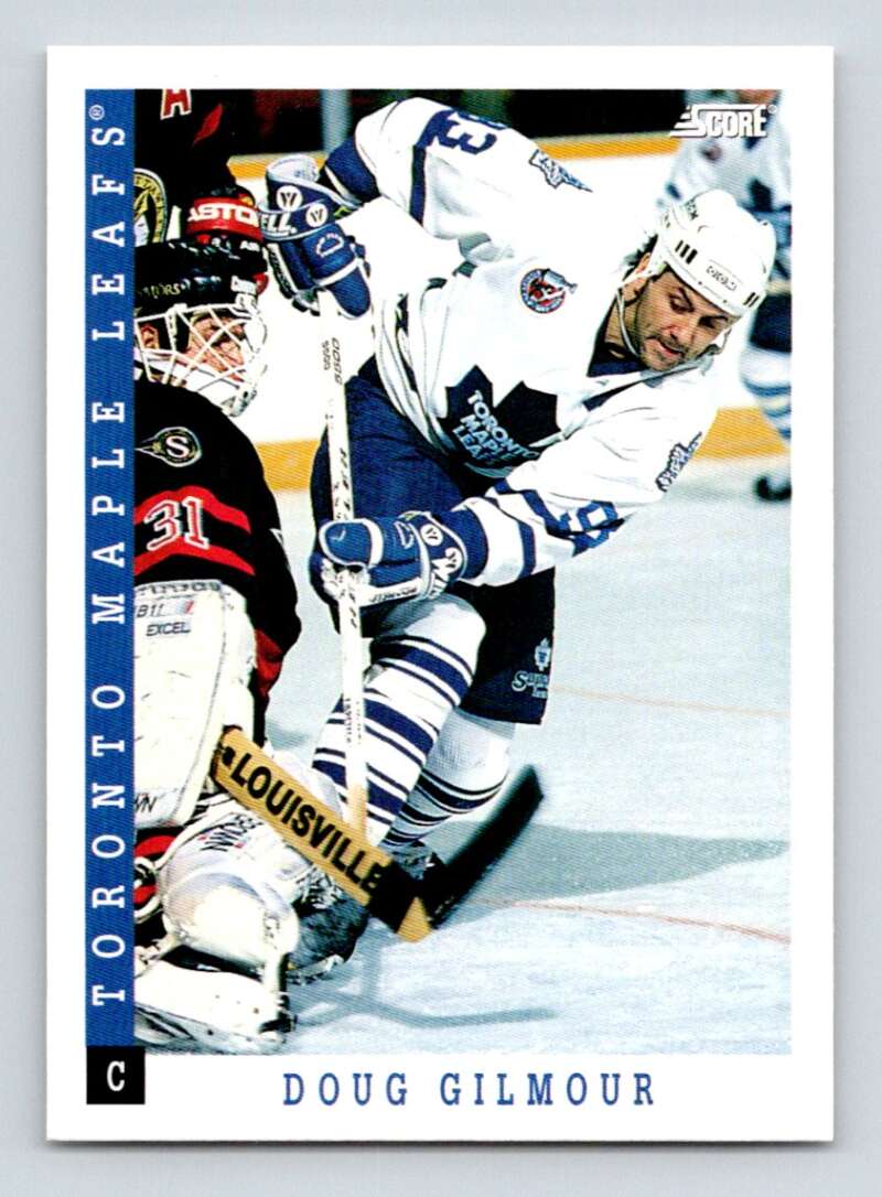 1993-94 Score Canadian #66 Doug Gilmour Hockey Toronto Maple Leafs Image 1