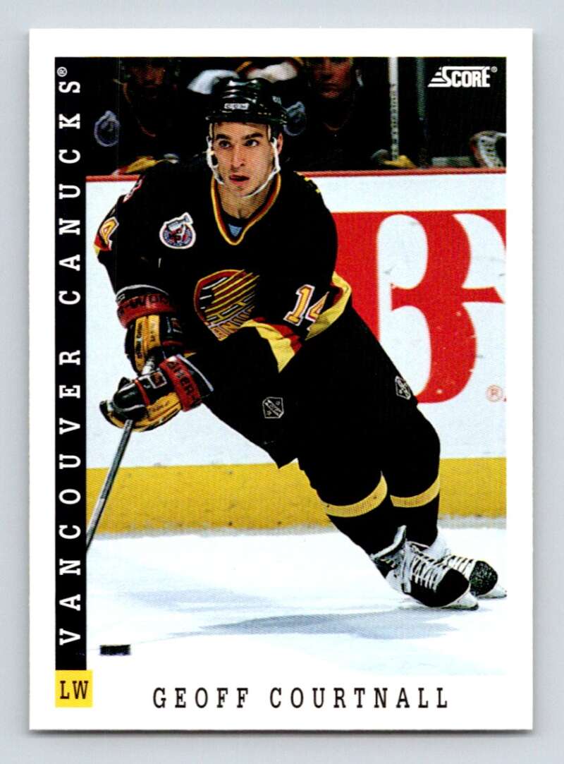 1993-94 Score Canadian #78 Geoff Courtnall Hockey Vancouver Canucks Image 1