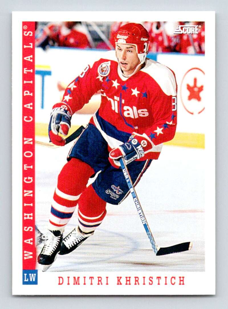 1993-94 Score Canadian #80 Dimitri Khristich Hockey Washington Capitals Image 1