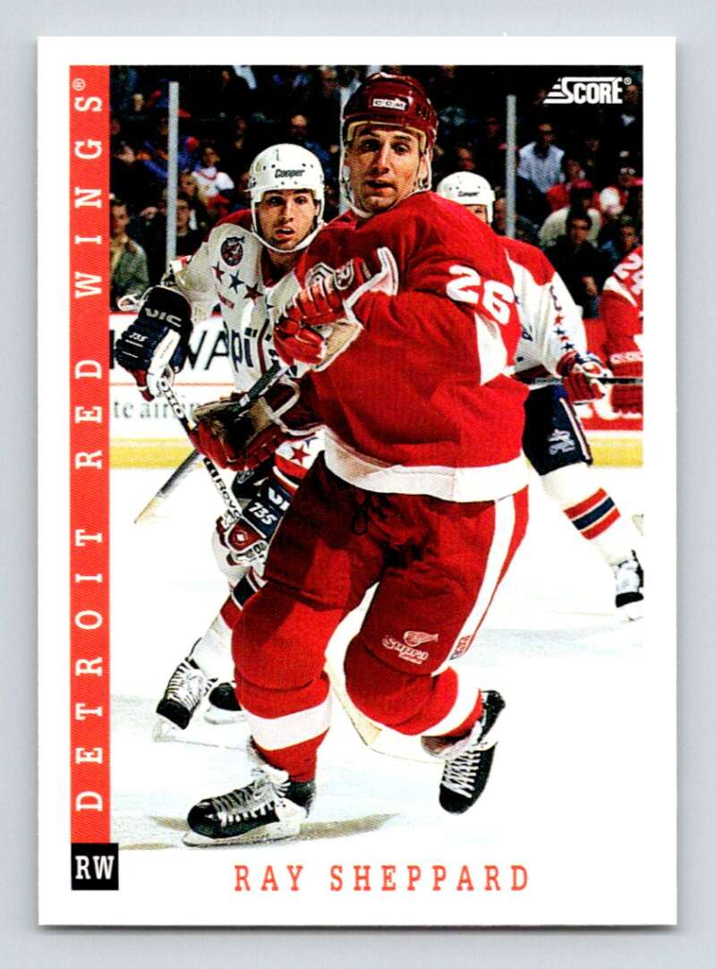 1993-94 Score Canadian #83 Ray Sheppard Hockey Detroit Red Wings Image 1