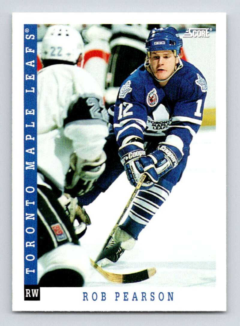 1993-94 Score Canadian #96 Rob Pearson Hockey Toronto Maple Leafs Image 1