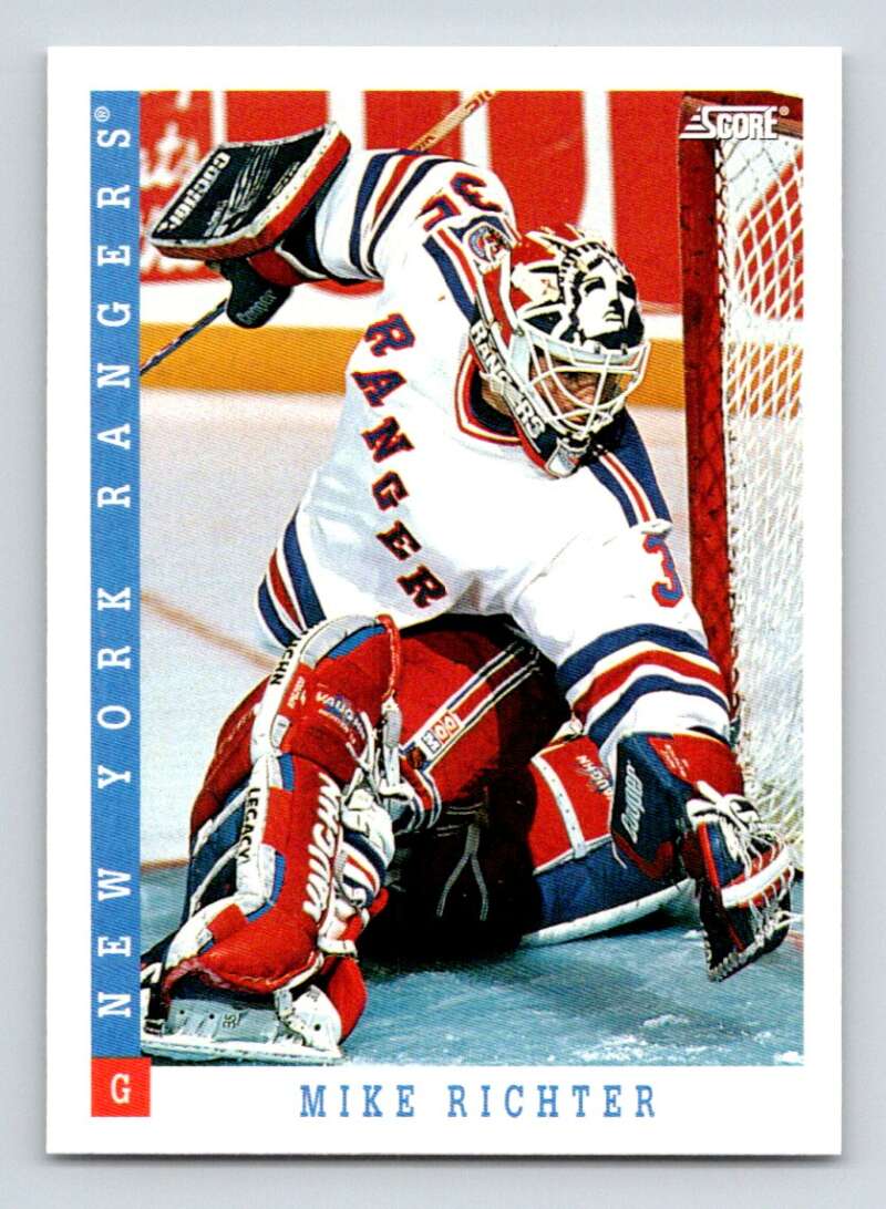 1993-94 Score Canadian #99 Mike Richter Hockey New York Rangers Image 1