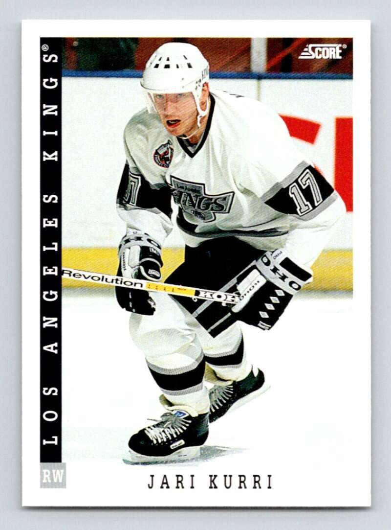 1993-94 Score Canadian #100 Jari Kurri Hockey Los Angeles Kings Image 1