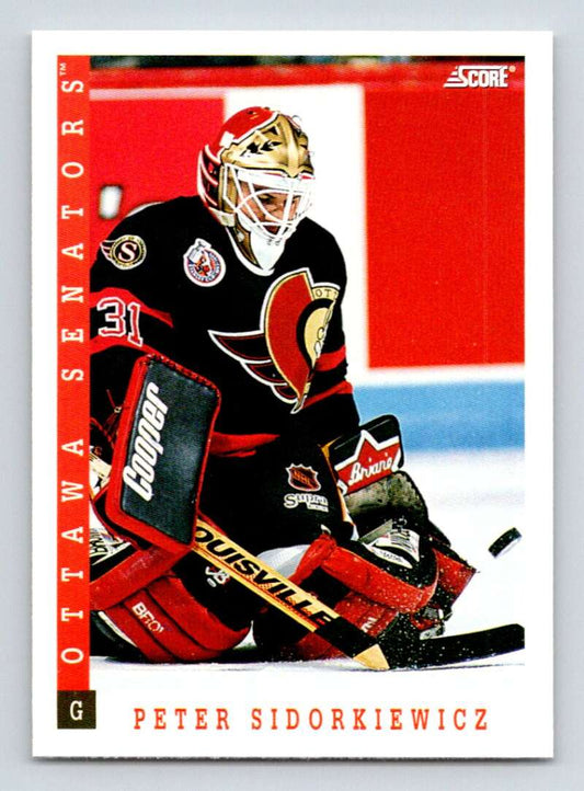 1993-94 Score Canadian #102 Peter Sidorkiewicz Hockey  Image 1