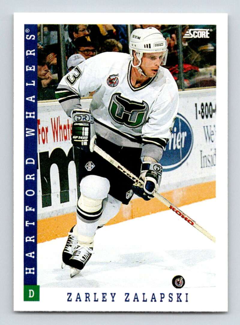 1993-94 Score Canadian #104 Zarley Zalapski Hockey Image 1