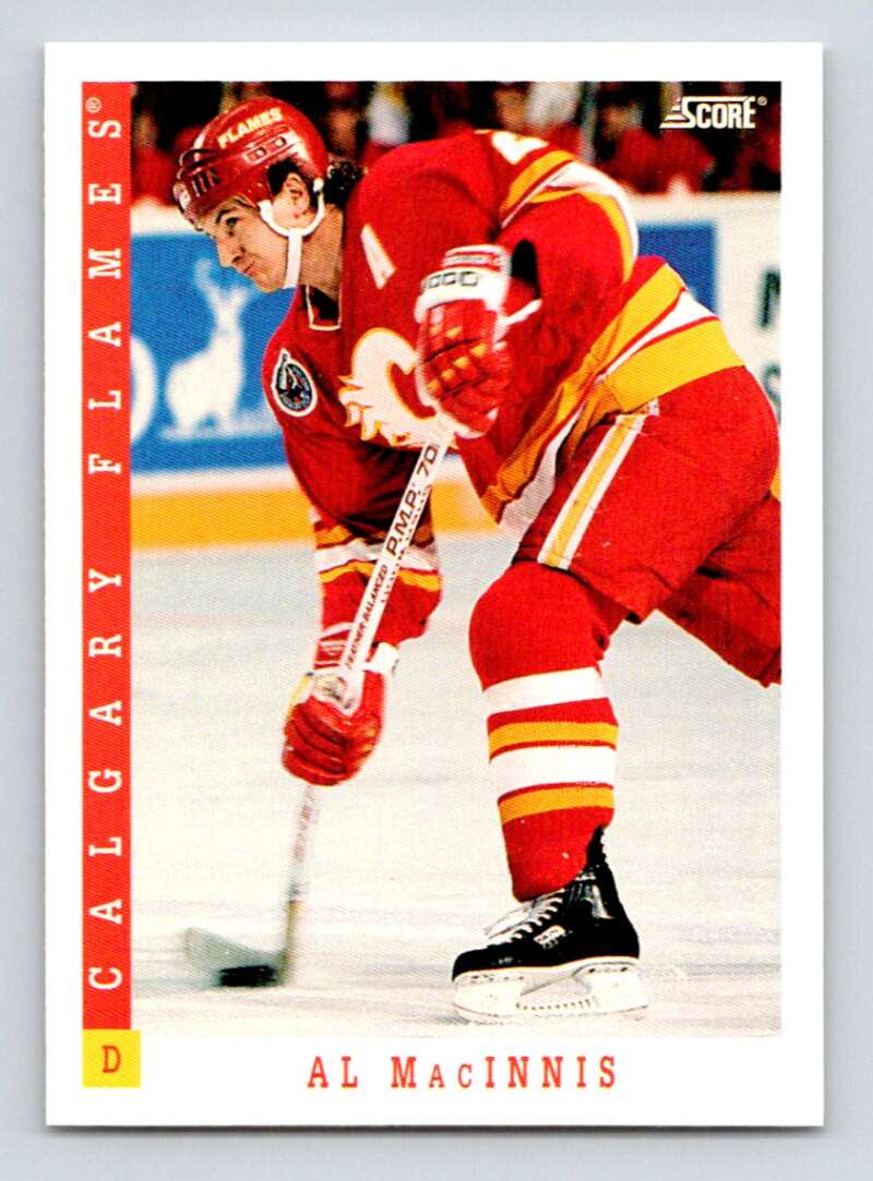 1993-94 Score Canadian #121 Al MacInnis Hockey Calgary Flames Image 1