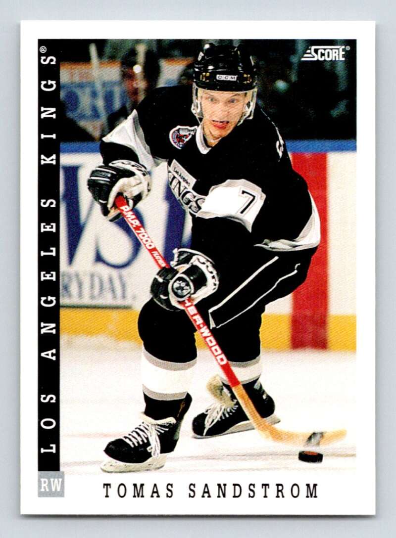 1993-94 Score Canadian #129 Tomas Sandstrom Hockey Image 1