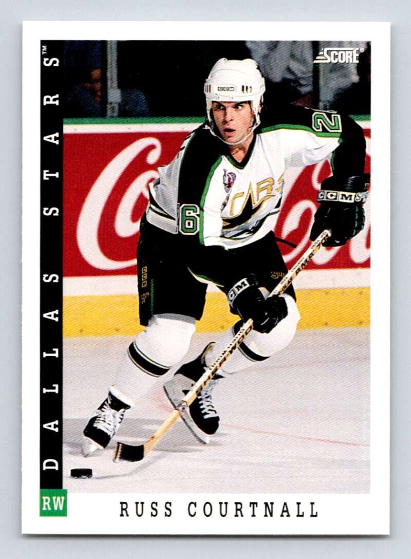 1993-94 Score Canadian #130 Russ Courtnall Hockey Dallas Stars Image 1