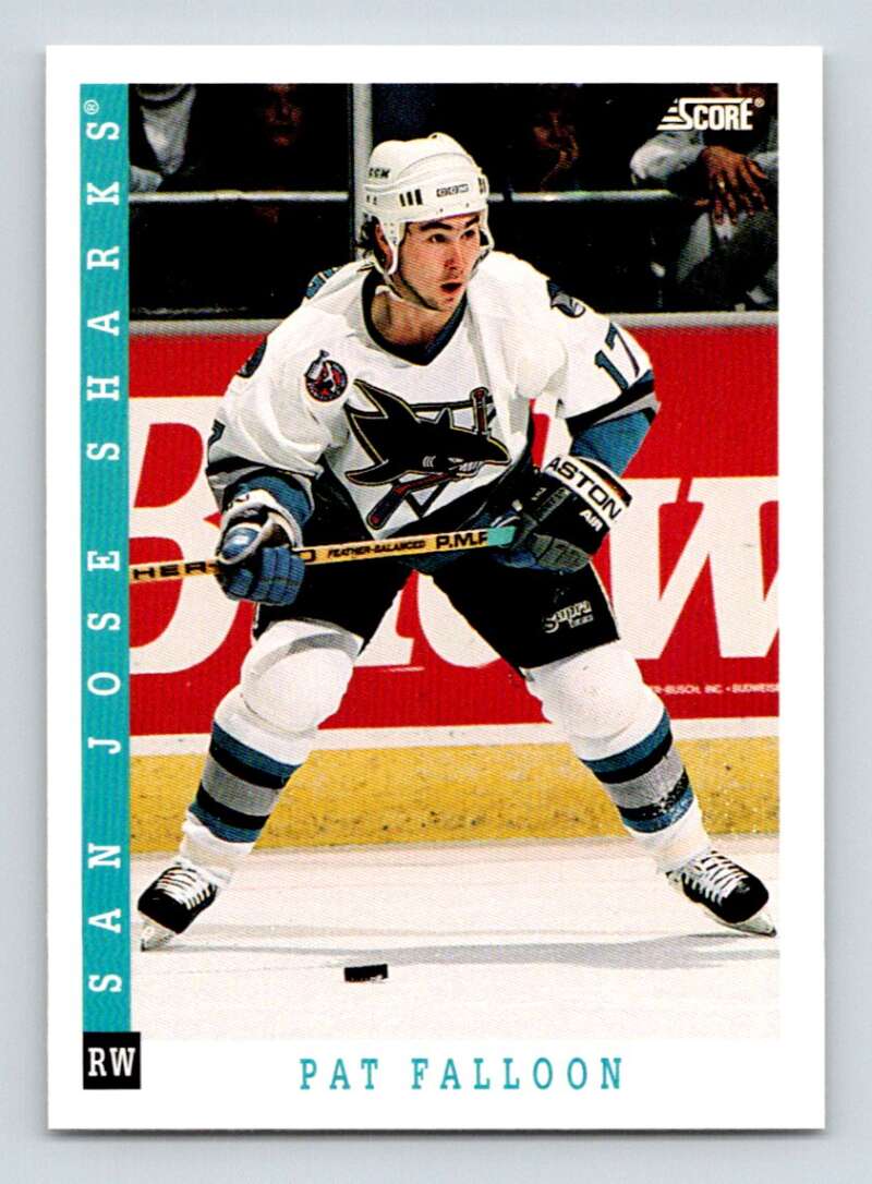 1993-94 Score Canadian #133 Pat Falloon Hockey San Jose Sharks Image 1
