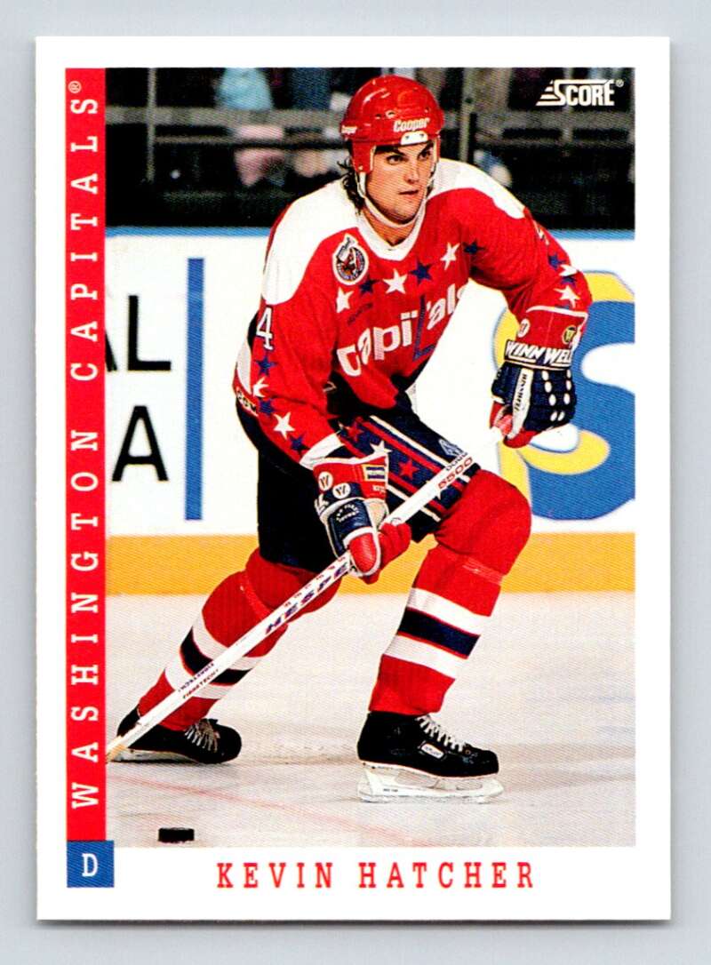 1993-94 Score Canadian #136 Kevin Hatcher Hockey Washington Capitals Image 1