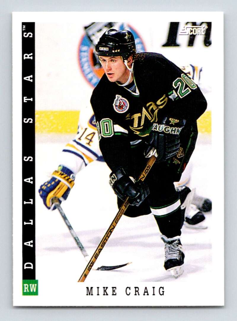 1993-94 Score Canadian #156 Mike Craig Hockey Dallas Stars Image 1