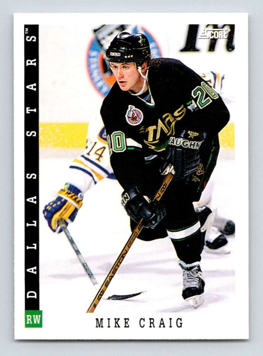 1993-94 Score Canadian #156 Mike Craig Hockey Dallas Stars  Image 1