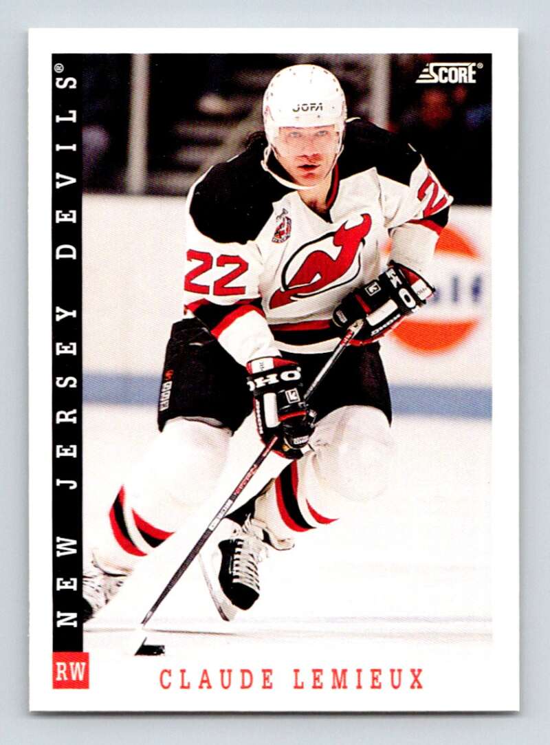 1993-94 Score Canadian #160 Claude Lemieux Hockey Image 1