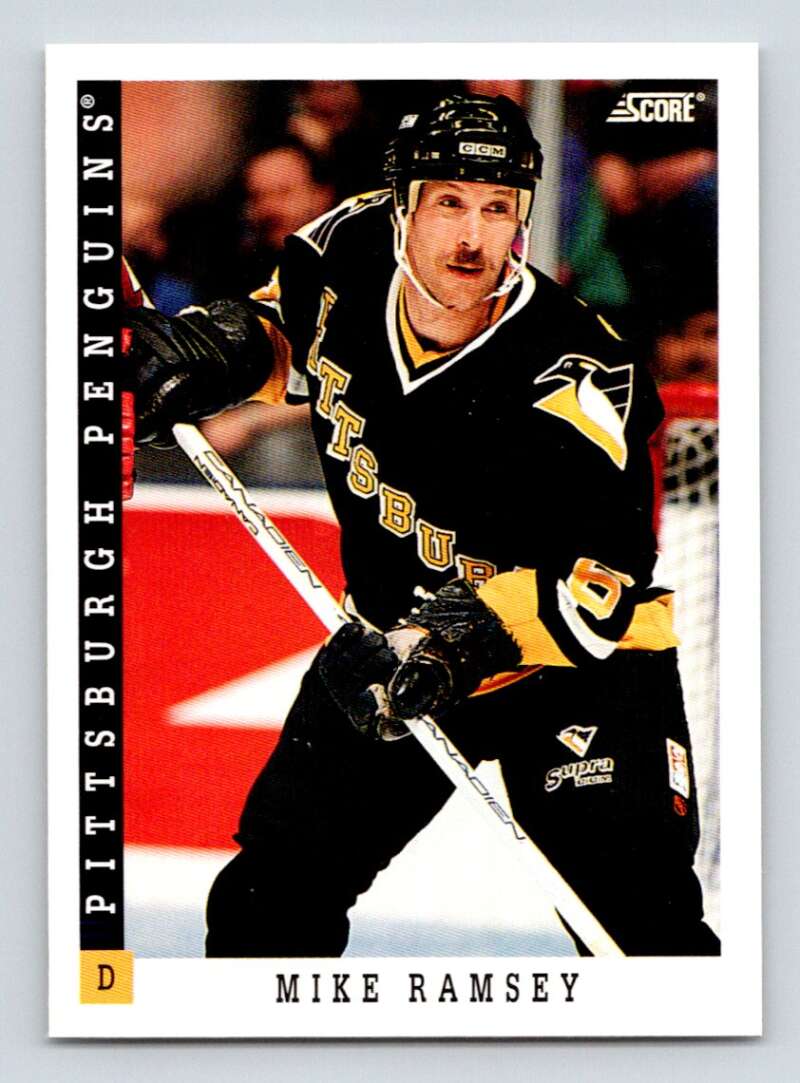 1993-94 Score Canadian #179 Mike Ramsey Hockey Pittsburgh Penguins Image 1