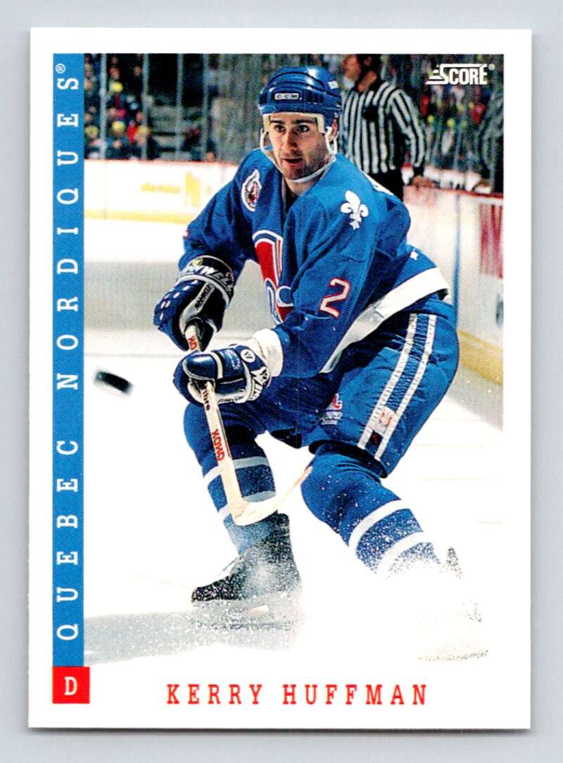 1993-94 Score Canadian #182 Kerry Huffman Hockey Quebec Nordiques Image 1