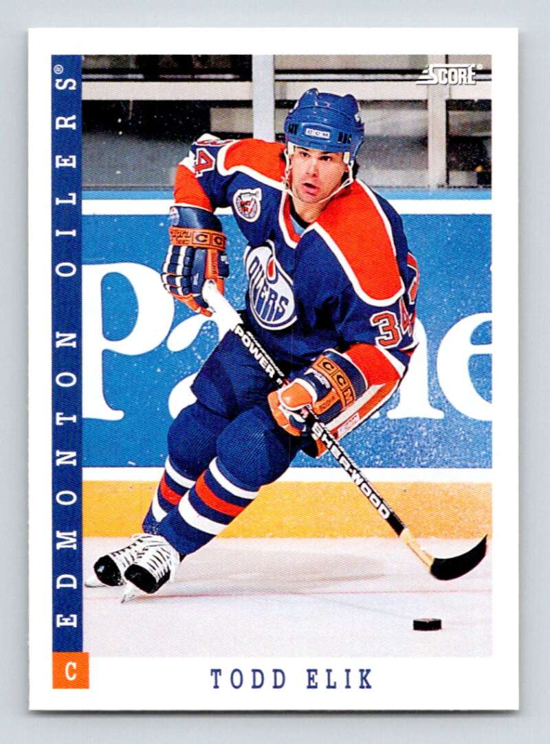 1993-94 Score Canadian #185 Todd Elik Hockey Image 1