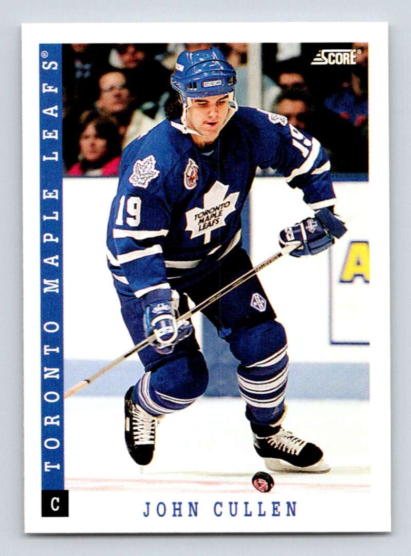 1993-94 Score Canadian #189 John Cullen Hockey Toronto Maple Leafs Image 1