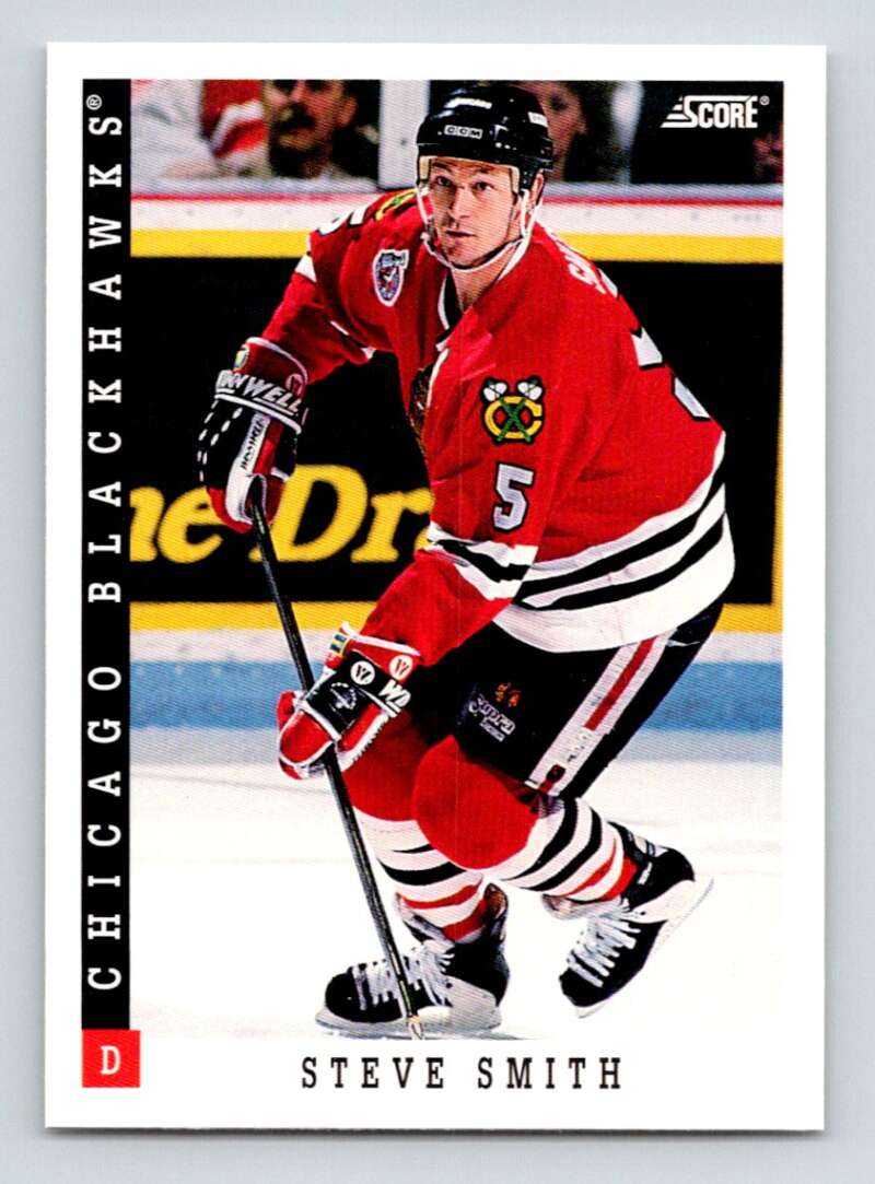 1993-94 Score Canadian #192 Steve Smith Hockey Chicago Blackhawks Image 1