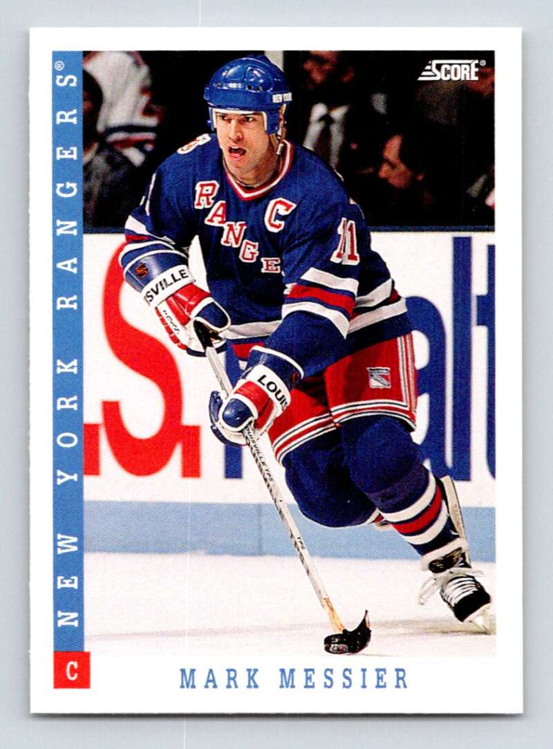 1993-94 Score Canadian #200 Mark Messier Hockey Image 1