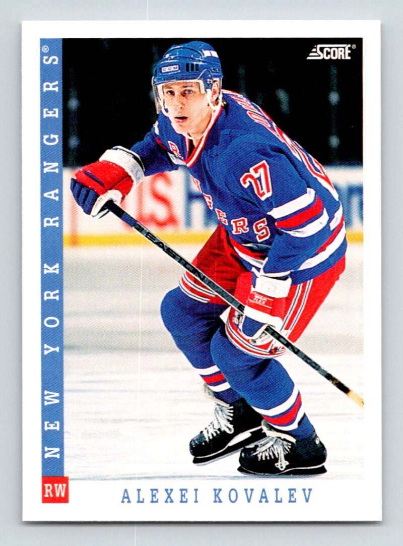 1993-94 Score Canadian #203 Alexei Kovalev Hockey New York Rangers Image 1