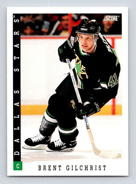 1993-94 Score Canadian #206 Brent Gilchrist Hockey Dallas Stars  Image 1