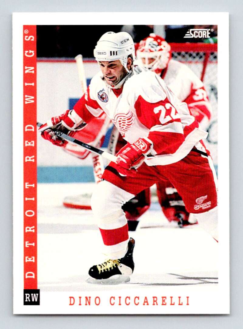 1993-94 Score Canadian #214 Dino Ciccarelli Hockey Detroit Red Wings Image 1