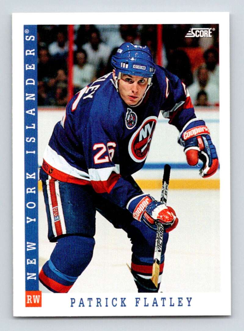 1993-94 Score Canadian #220 Patrick Flatley Hockey New York Islanders Image 1