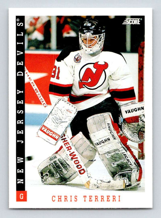 1993-94 Score Canadian #237 Chris Terreri Hockey New Jersey Devils  Image 1