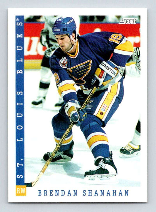 1993-94 Score Canadian #238 Brendan Shanahan Hockey St. Louis Blues  Image 1