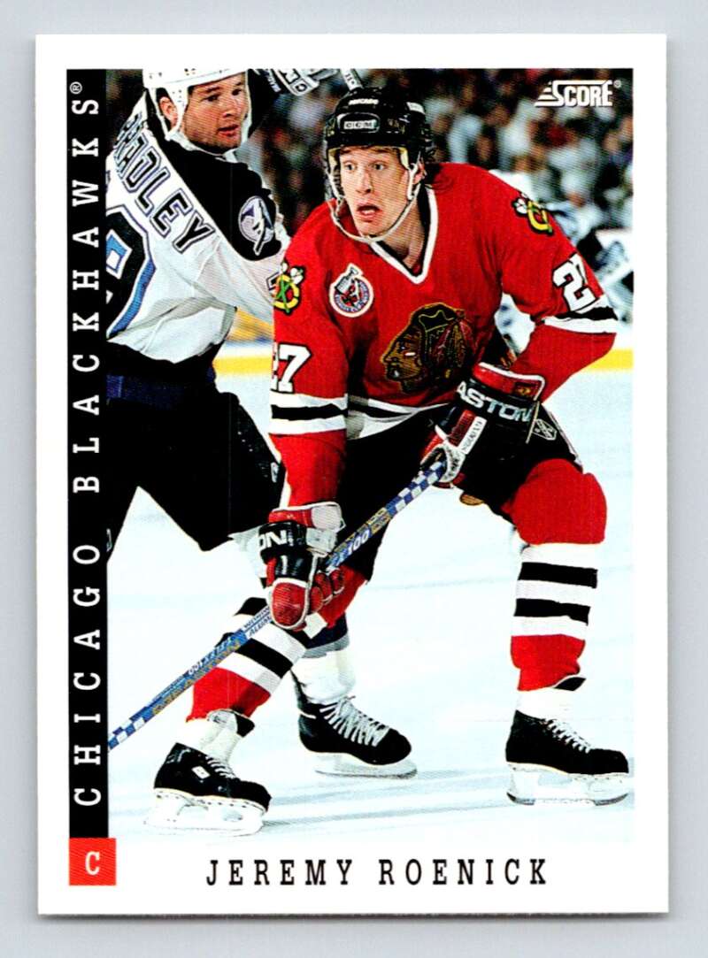 1993-94 Score Canadian #240 Jeremy Roenick Hockey Chicago Blackhawks Image 1