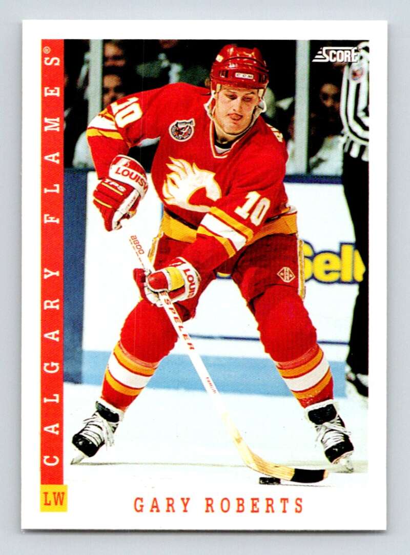 1993-94 Score Canadian #241 Gary Roberts Hockey Calgary Flames Image 1