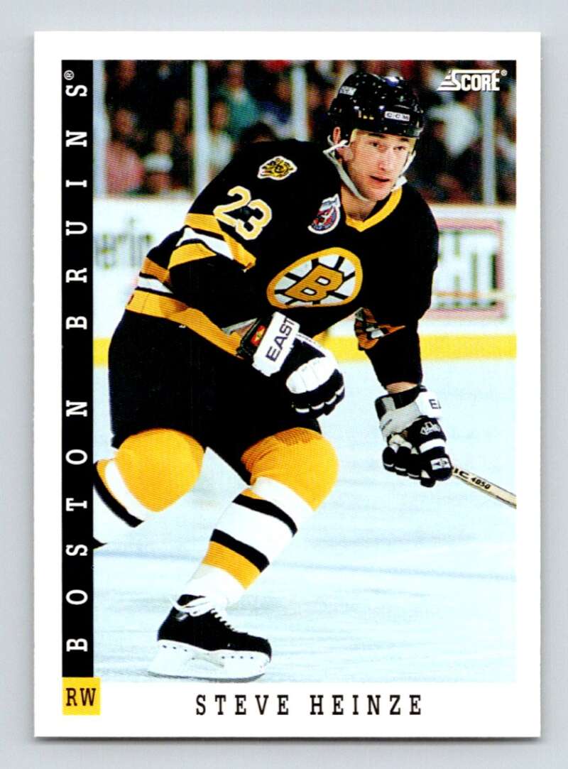 1993-94 Score Canadian #251 Steve Heinze Hockey Boston Bruins Image 1