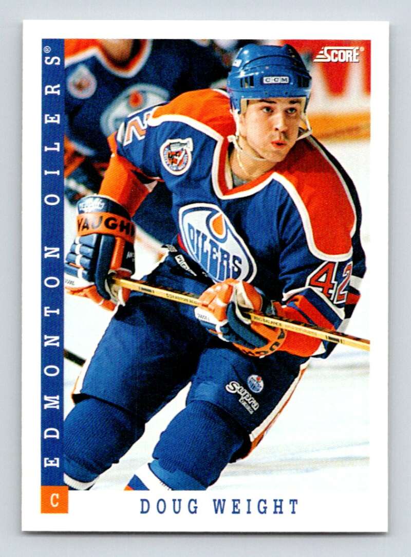 1993-94 Score Canadian #253 Doug Weight Hockey Edmonton Oilers Image 1