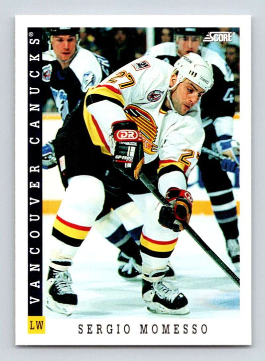 1993-94 Score Canadian #255 Sergio Momesso Hockey Vancouver Canucks  Image 1
